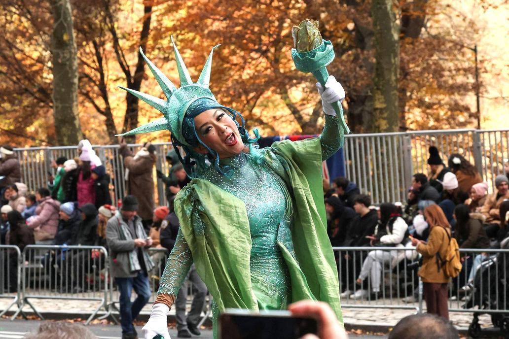 USA, New York, přehlídka, Den díkuvzdání. Macy´s