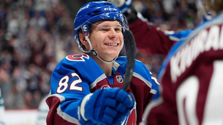 Český útočník Ivan Ivan v dresu Colorada