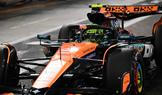 Lando Norris, McLaren v kvalifikaci na VC Abú Zabí 2025