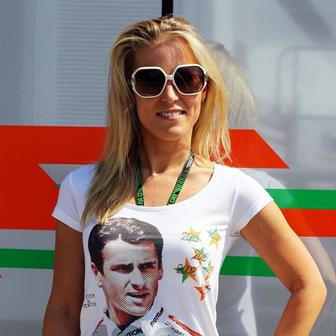 F1, VC Maďarska 2013: Jennifer Becksová, přítelkyně Adriana Sutila