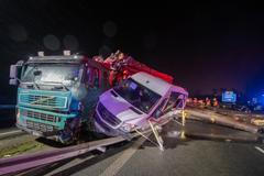 Vážná nehoda u dálnice D56.
