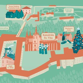 Pražský hrad advent program zima Vánoce