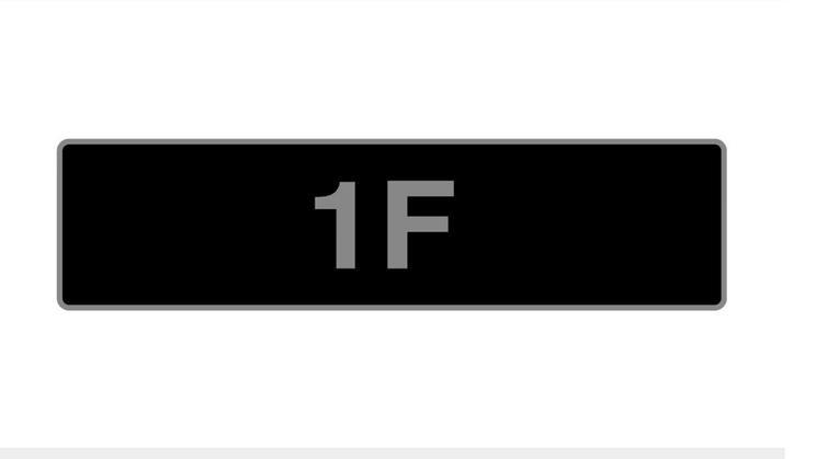 Registrační značka 1 F