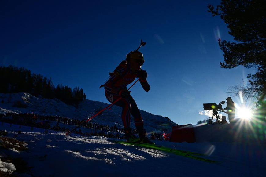 Biatlonistky si bez trestného kola dojely ve štafetě pro sedmé místo