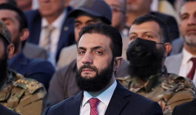 FILE PHOTO: FILE PHOTO: Syria’s interim President Ahmed al-Sharaa attends the “Aleppo, Key to Victory” celebration  in Aleppo