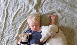 Přestože byla fenka vůči lidem velmi ostražitá, její psí srdce si získal Elizabethin nejmladší syn Archie.