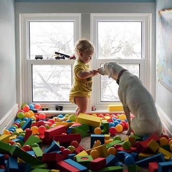 Přestože byla fenka vůči lidem velmi ostražitá, její psí srdce si získal Elizabethin nejmladší syn Archie.