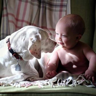 Přestože byla fenka vůči lidem velmi ostražitá, její psí srdce si získal Elizabethin nejmladší syn Archie.