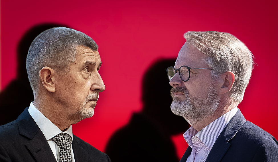 Andrej Babiš, Petr Fiala - Ikona, poutací foto