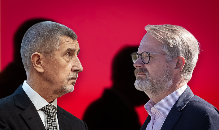 Andrej Babiš, Petr Fiala - Ikona, poutací foto