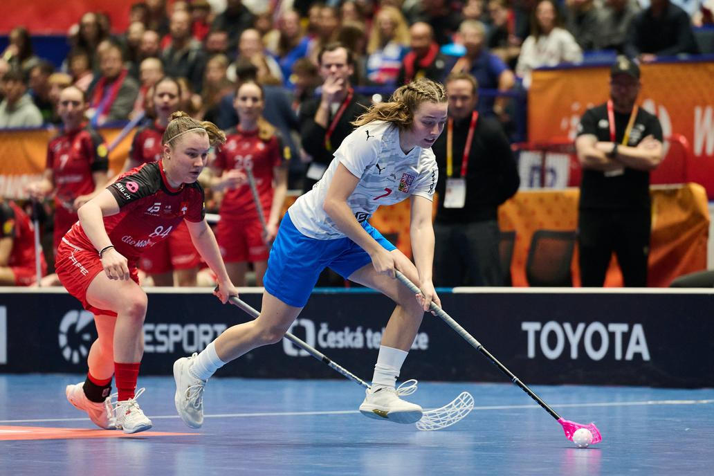 Finále MS florbalistek Česko - Švýcarsko