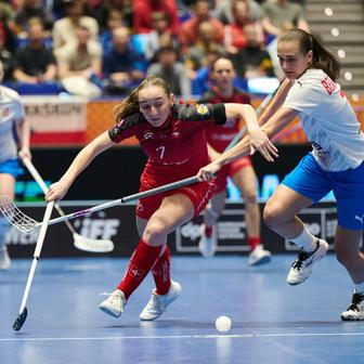 Finále MS florbalistek Česko - Švýcarsko