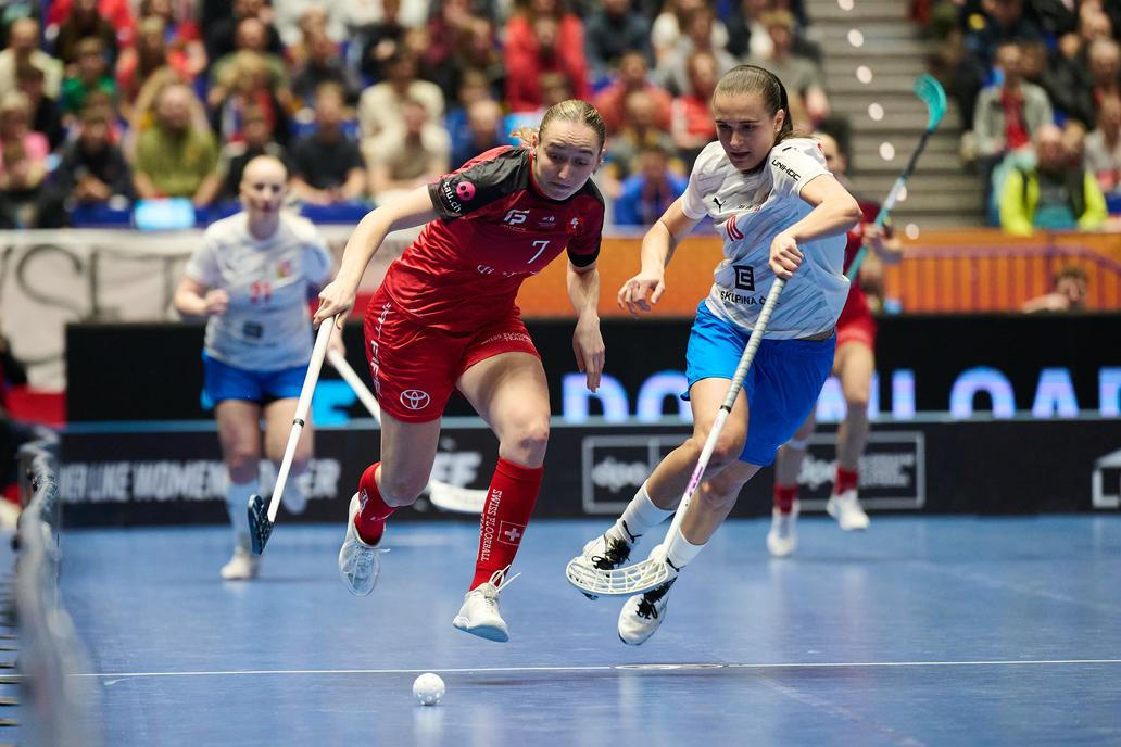 Finále MS florbalistek Česko - Švýcarsko