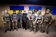 Ukraine's President Zelenskiy visits the frontline town of Kupiansk