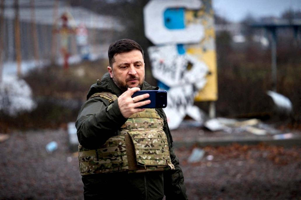 Ukraine's President Zelenskiy appears in the frontline town of Kupiansk