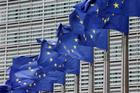 FILE PHOTO: FILE PHOTO: European Union flags flutter outside the EU Commission headquarters in Brussels
