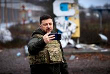 Ukraine's President Zelenskiy appears in the frontline town of Kupiansk
