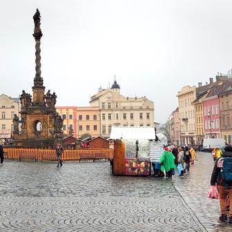 Dolní náměstí v Olomouci, 5. prosince 2025.