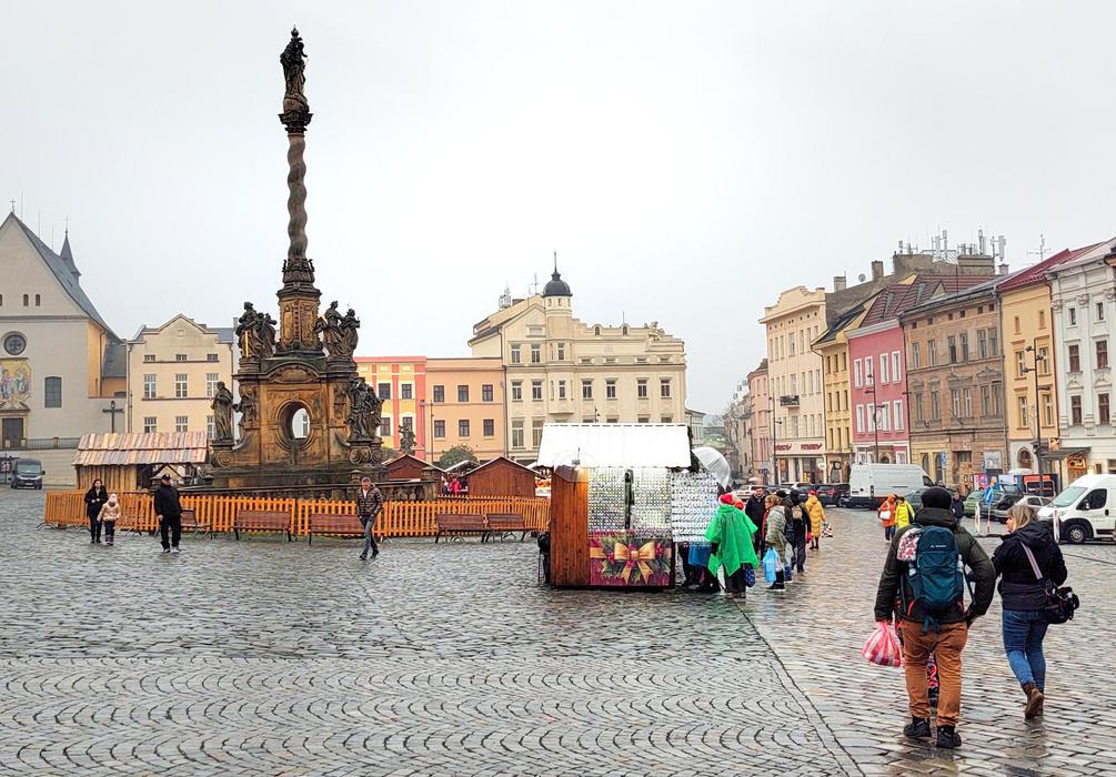 Dolní náměstí v Olomouci, 5. prosince 2025.