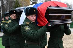 Rusko pohřeb vojáci