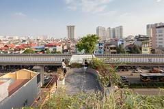 Domy v centru Hanoje se navrhují jinak než v Evropě.