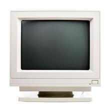 Dost podobně vypadal i monitor u počítače (a měli ho jen šťastlivci).