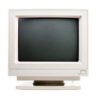 Dost podobně vypadal i monitor u počítače (a měli ho jen šťastlivci).