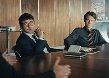 Xavier Dolan a Swann Arlaud ve filmu režiséra Demoustiera Architekt.