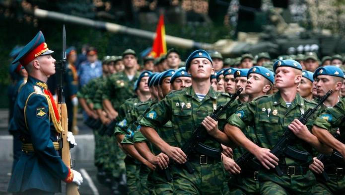 Ruští vojáci ve Vladikavkazu