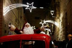 Vánoční přehlídka v Betlémě