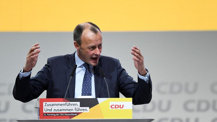 Sjezd CDU Friedrich Merz