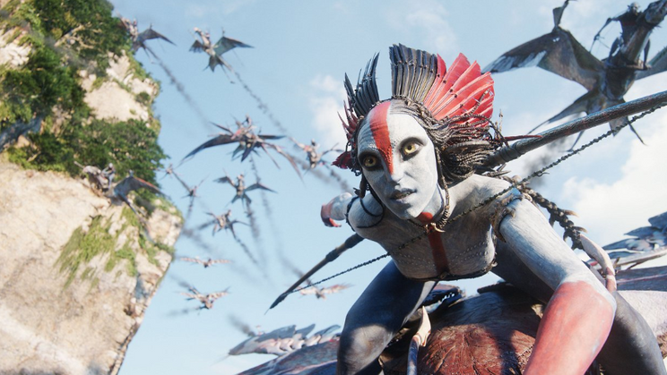 Z filmu Jamese Camerona Avatar: Oheň a popel (2025).