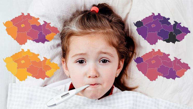 grafika - chřipka - leden 2025