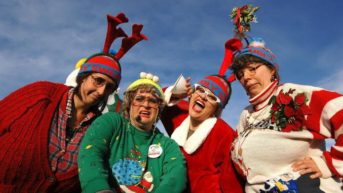 Vánoční svetry, ilustrační foto