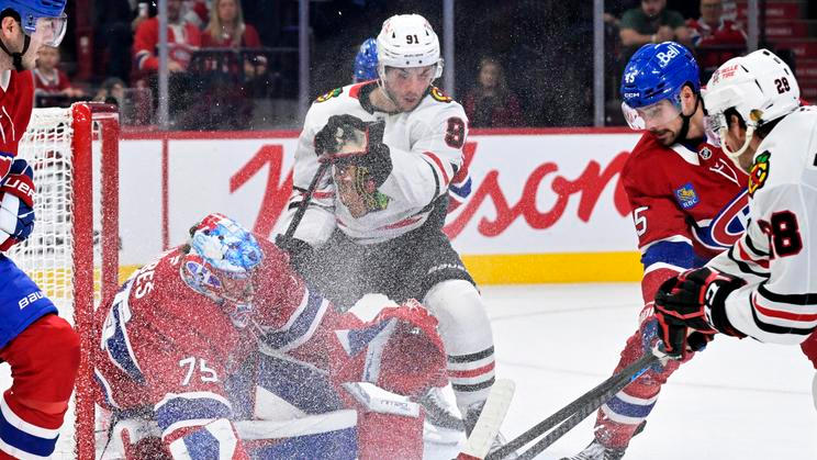 Jakub Dobeš v utkání proti Chicagu