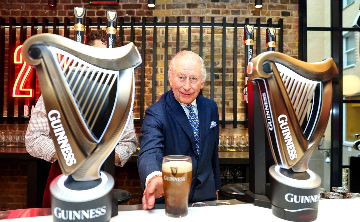 King Charles III visits Guinness Open Gate Brewery London
