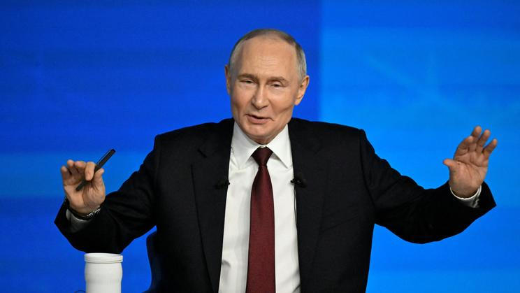 Russian President Putin holds the annual press conference in Moscow