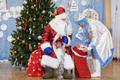 Saint,Petersburg-russia,-,19.01.2023:,Santa,Claus,And,Snow,Maiden,At