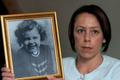 Natasha Lee with her picture of her little sister 2 year old Katrice Lee who was abducted in Germany in 1981 pic mike walker, 2007