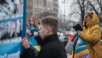 UKRAINE-KYIV-MISSING-SOLDIERS-GATHERING-18-12-2025
