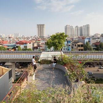 Domy v centru Hanoje se navrhují jinak než v Evropě.