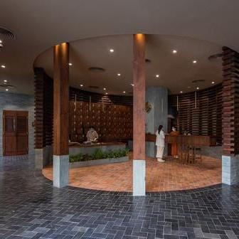 Interiér soukromé kliniky.