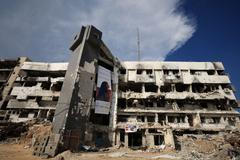 The Al-Shifa Medical Complex, which was heavily affected during the war, stands amid ongoing shortages of medical equipment and supplies in Gaza City