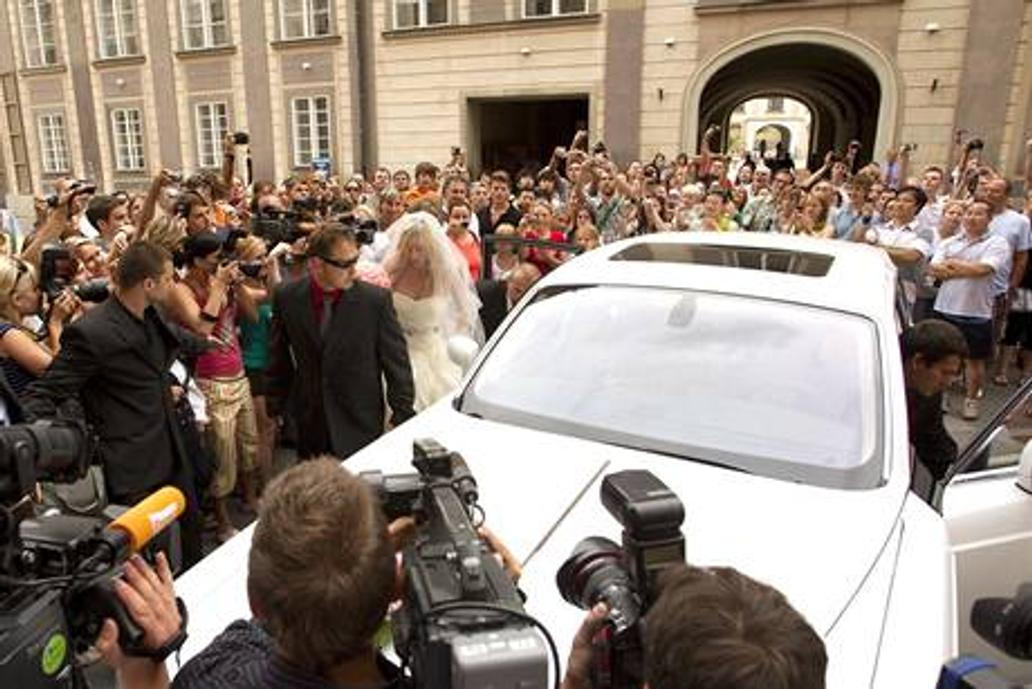 Svatba Nicole Vaidišové a Radka Štěpánka