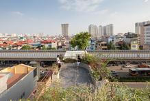 Domy v centru Hanoje se navrhují jinak než v Evropě.