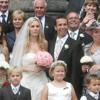 Svatba Nicole Vaidišové a Radka Štěpánka