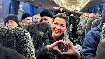 Běloruská politička Maria Kolesnikovová po propuštění z vězení na blíže neurčeném místě na Ukrajině. 13. prosince 2025.