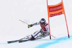 Ester Ledecká ve sjezdu SP ve Val d'Isere