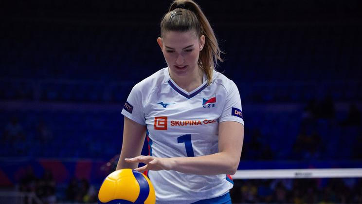 Ema Kneiflová v zápase Ligy národů