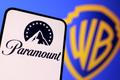 FILE PHOTO: Illustration shows Paramount and Warner Bros logos